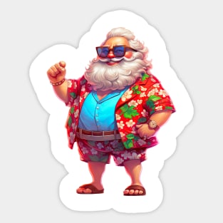 Santa Claus in July #4 Sticker